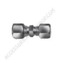 Raccordo dritto gas Ø 10 mm in acciaio zincato | Accessoricampershop.com