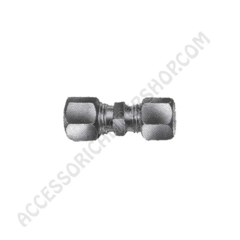 Raccordo dritto gas Ø 10 mm in acciaio zincato | Accessoricampershop.com