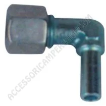 Raccordo in Acciaio Zincato Curvo 8 mm | Accessoricampershop.com