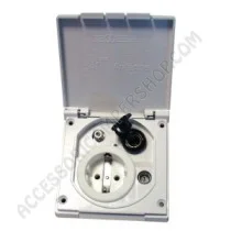 Presa esterna universale 230V+12V+TV+SAT | Accessoricampershop.com