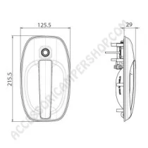 Serratura per porte interna Pro Tek di alta qualità | Accessoricampershop.com