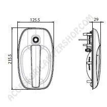 Serratura per porte Pro Tek a norme CEE | Accessoricampershop.com