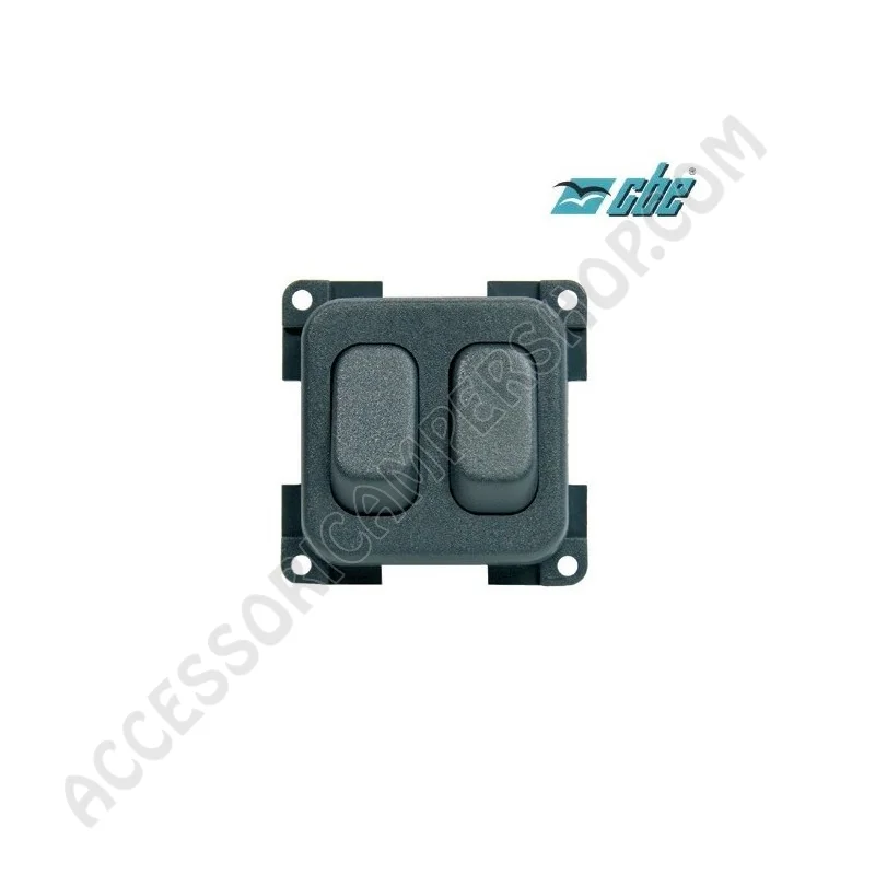 Deviatore Unipolare CBE Doppio per Camper | Accessoricampershop.com