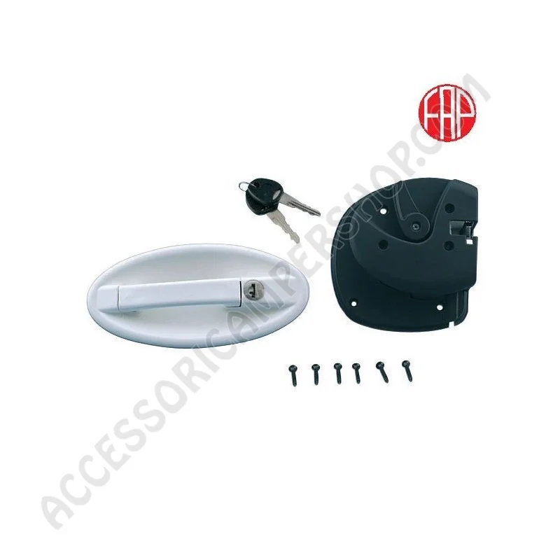 Serratura Antiscasso FAP Ovale Bianca per Porte | Accessoricampershop.com