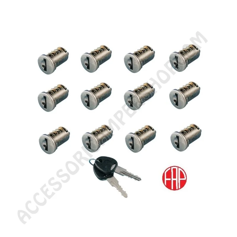 Kit 12 Cilindri Serratura New System con Chiavi | Accessoricampershop.com
