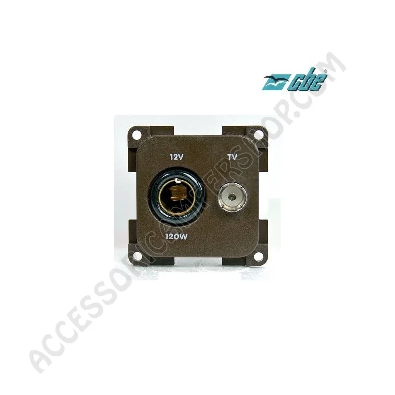 Presa 12V Standard + TV CBE - Scegli Colore | Accessoricampershop.com