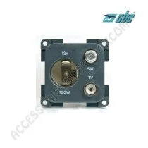 Presa 12V auto + TV + Sat CBE per camper | Accessoricampershop.com