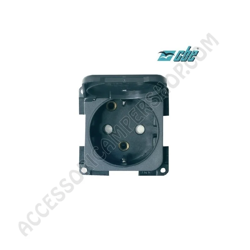 Presa Schuko 230V con Coperchio e Scatola di Protezione | Accessoricampershop.com