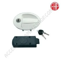 Serratura Ovale FAP Bianca per Portelloni | Accessoricampershop.com