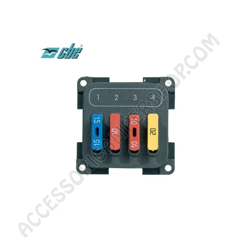 Modulo CBE 4 Fusibili per Camper e Caravan | Accessoricampershop.com