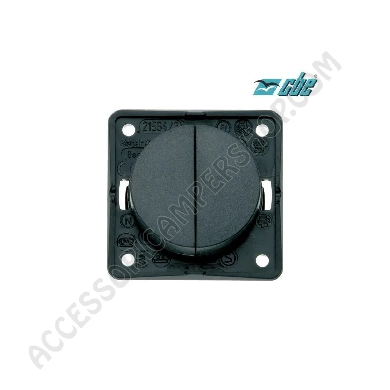 Doppio Interruttore Unipolare Berker CBE | Accessoricampershop.com