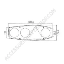 Fanale Posteriore HELLA Caraluna 2 Chromium 12V | Accessoricampershop.com