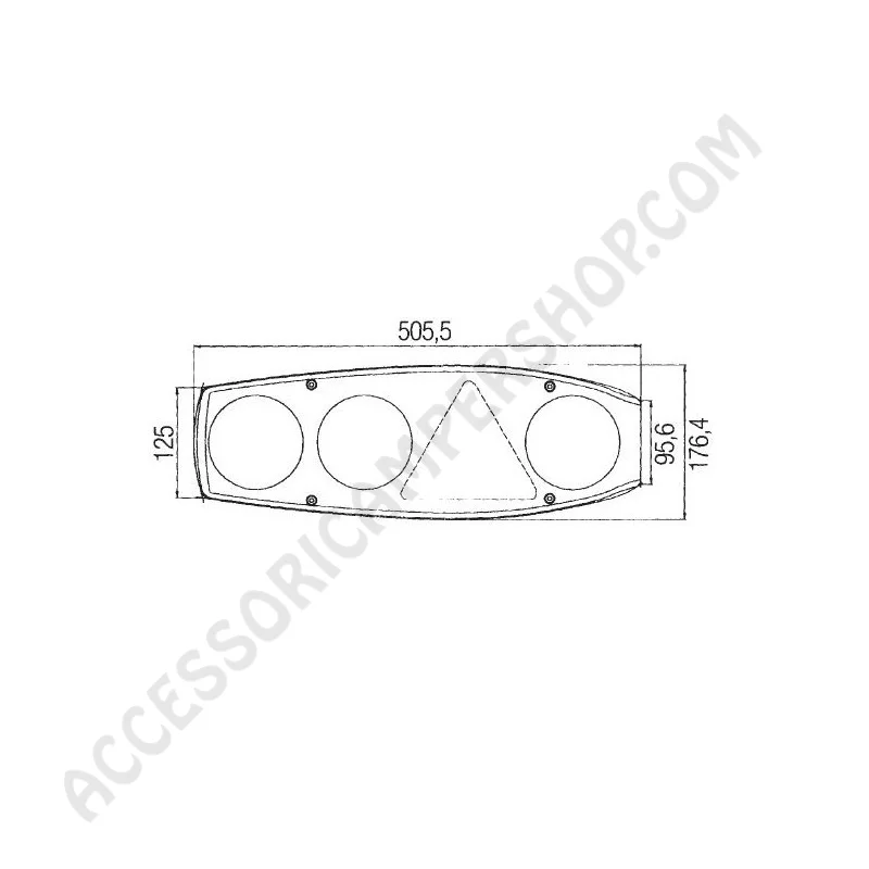 Fanale Posteriore HELLA Caraluna 2 Chromium 12V | Accessoricampershop.com