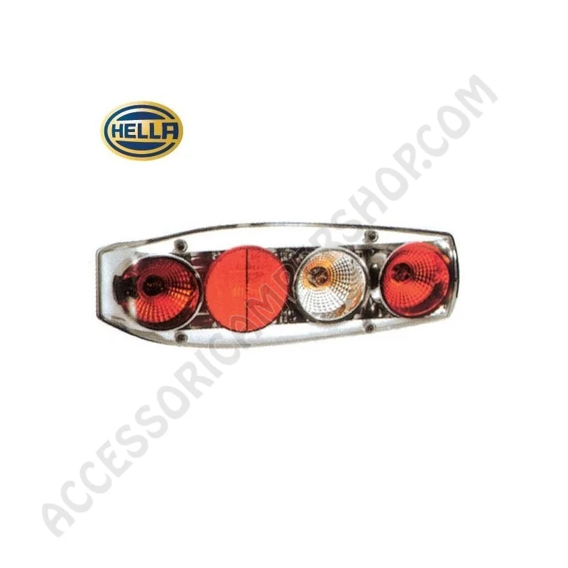 Fanale Posteriore Hella Caraluna 2 Chromium 12V | Accessoricampershop.com