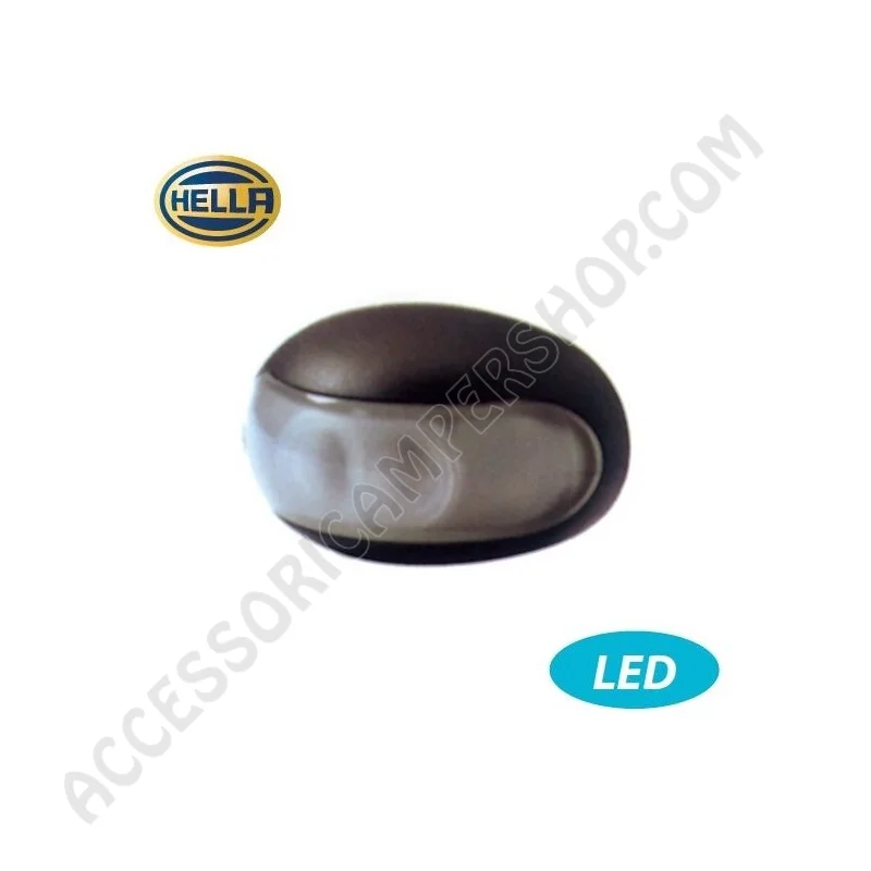 Luce di posizione Hella a LED nera per camper | Accessoricampershop.com