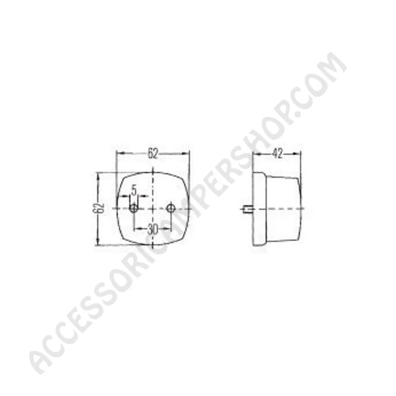 Fanale di posizione Hella per camper | Accessoricampershop.com