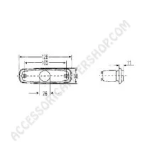 Luce Side-Marker Bianca Incasso Hella | Accessoricampershop.com