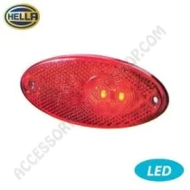 Luce d'ingombro orizzontale 2LED con cavo Hella | Accessoricampershop.com