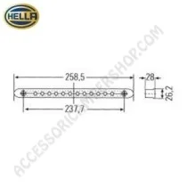 Luce Stop Supplementare LED Hella per Camper | Accessoricampershop.com
