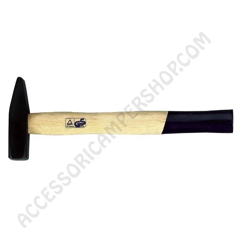 Martello tedesco 100 g con manico in legno | Accessoricampershop.com