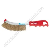 Spazzola Abrasiva in Acciaio Ondulato Ottonato | Accessoricampershop.com