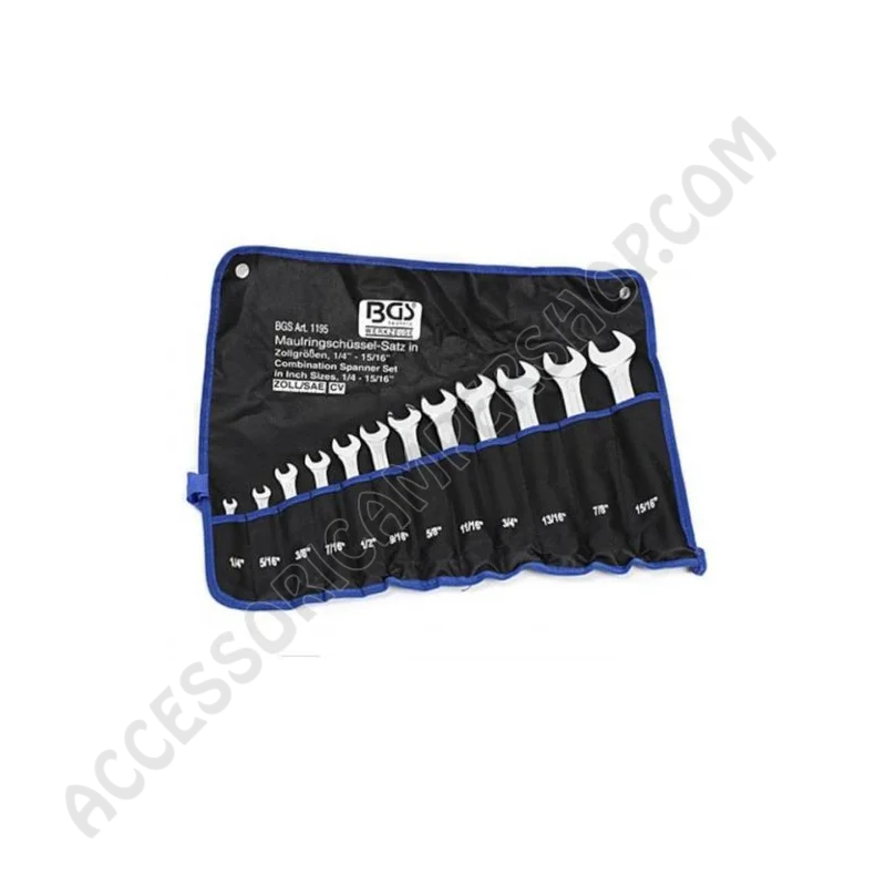Chiavi Combinate Cromate Chrom-Vanadium 12 Pz | Accessoricampershop.com