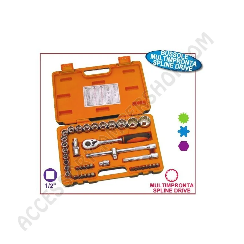 Cassetta bussole multimpronta 1/2" per camper | Accessoricampershop.com