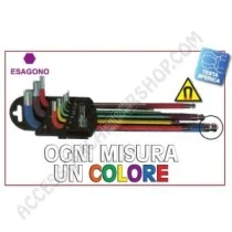 Chiavi esagonali colorate con magnete per camper | Accessoricampershop.com