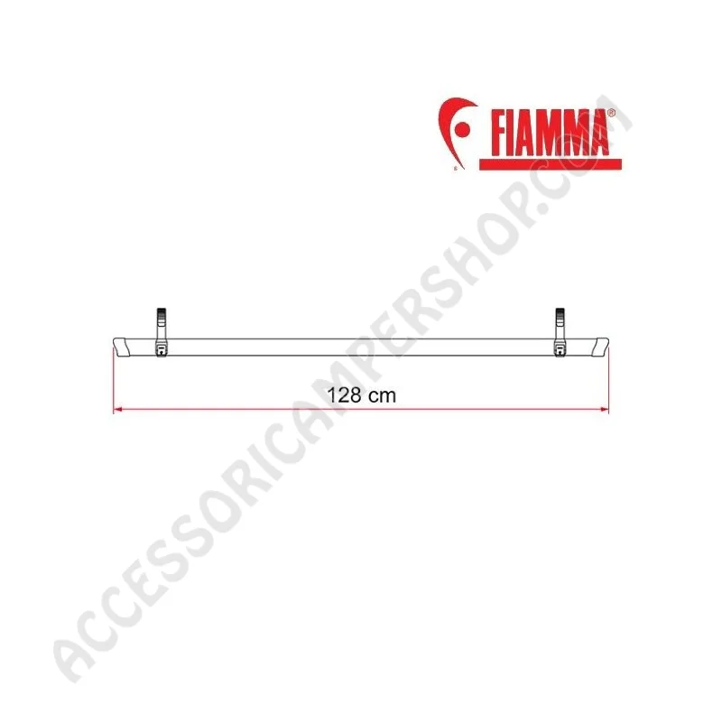 Canalina Rail Quick 128 - Red per Portabici | Accessoricampershop.com