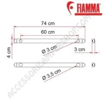 Kit Support Bar Fissaggio Carry-Bike per Camper | Accessoricampershop.com