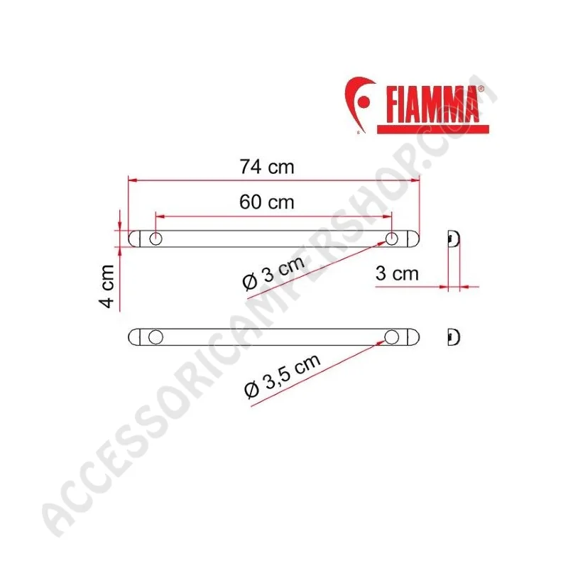 Kit Support Bar Fissaggio Carry-Bike per Camper | Accessoricampershop.com