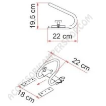 Bloccaruota Moto Wheel Chock Posteriore | Accessoricampershop.com