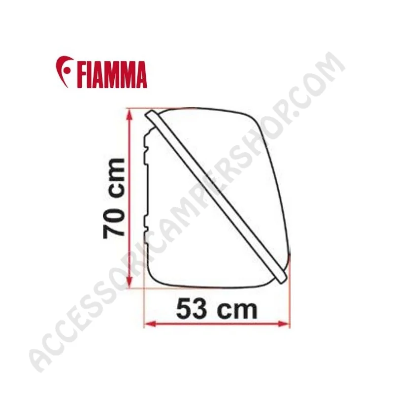 Bagagliera Posteriore Fiamma Ultra Box 500 | Accessoricampershop.com