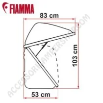 Bagagliera Posteriore Fiamma Ultra Box 500 | Accessoricampershop.com