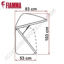 Bagagliera Posteriore Fiamma Ultra Box 320 | Accessoricampershop.com