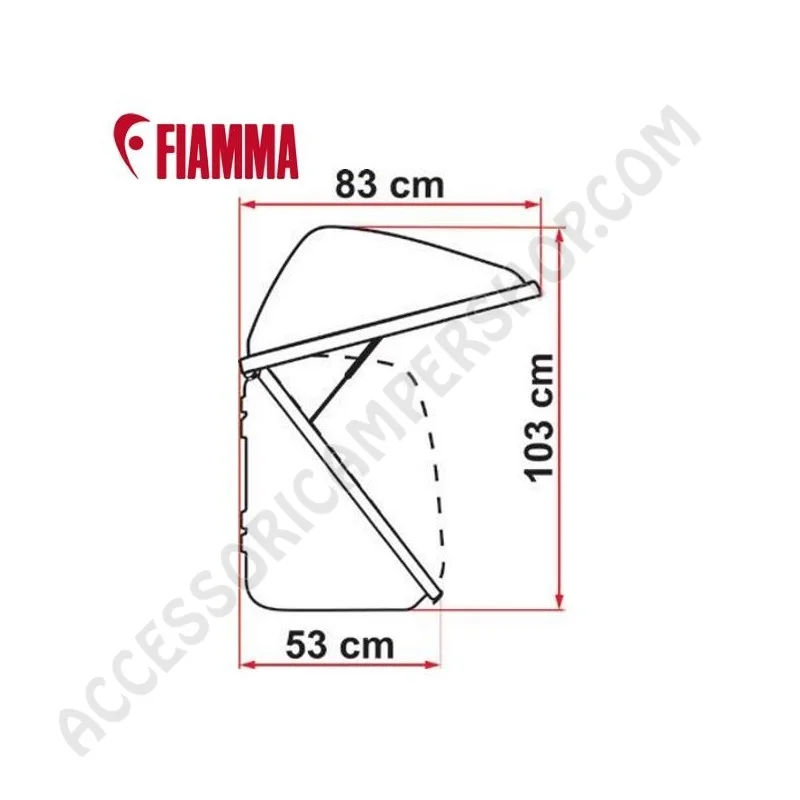 Bagagliera Posteriore Fiamma Ultra Box 320 | Accessoricampershop.com