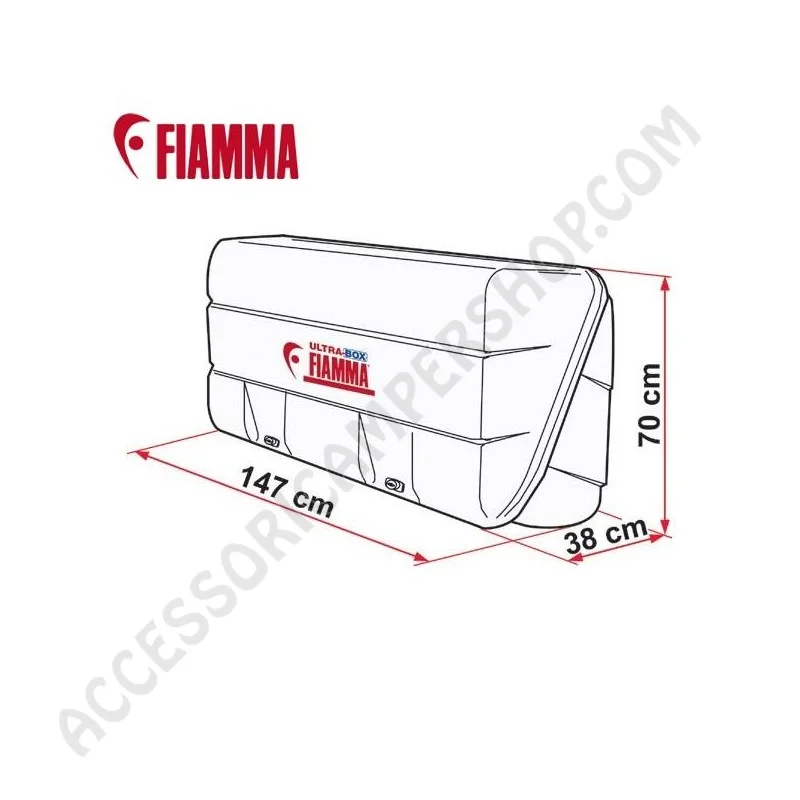 Bagagliera Posteriore Fiamma Carry-Bike Ultra Box 360 | Accessoricampershop.com