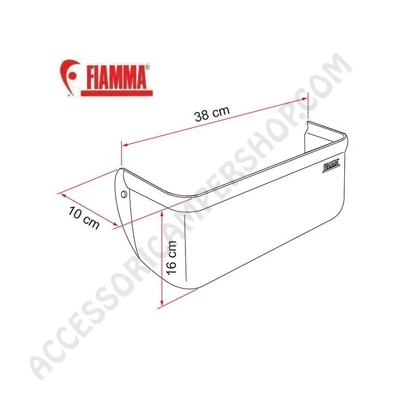 Tasca Multiuso Pocket XL Grigia per Camper | Accessoricampershop.com