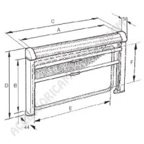 Oscurante Zanzariera Dometic Rastrollo 3000 Bianco | Accessoricampershop.com