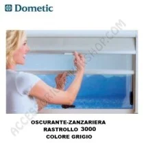 Oscurante Zanzariera Dometic Rastrollo 3000 Grigio | Accessoricampershop.com