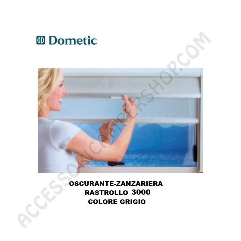 Oscurante Zanzariera Dometic Rastrollo 3000 Grigio | Accessoricampershop.com
