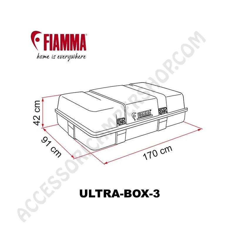 Bagagliera da Tetto Ultra-Box Fiamma | Accessoricampershop.com