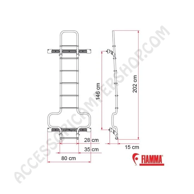Piastra di Sicurezza per Scale Camper | Accessoricampershop.com