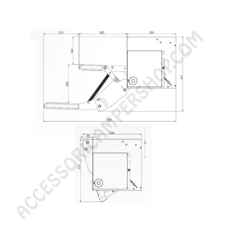 Gradino Elettronico Doppio a Scomparsa | Accessoricampershop.com