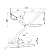 Gradino Manuale Singolo con Movimento Basculante | Accessoricampershop.com