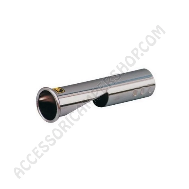 Terminale Universale Scarico a Terra Cromato | Accessoricampershop.com