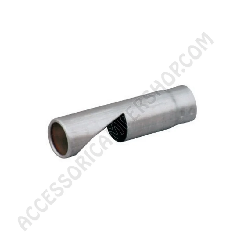 Terminale Universale Scarico a Terra Cromato | Accessoricampershop.com