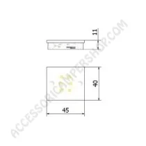Faretto Spot LED 50S 12V con Base Piana | Accessoricampershop.com