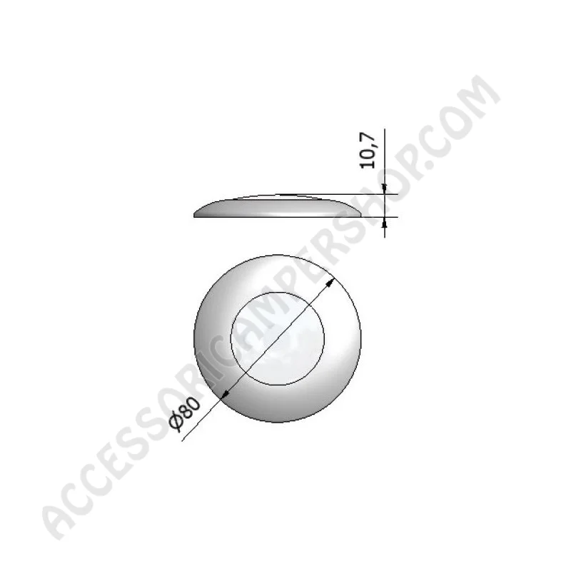 Faretto Spot Led Base Piana Minima Sporgenza | Accessoricampershop.com