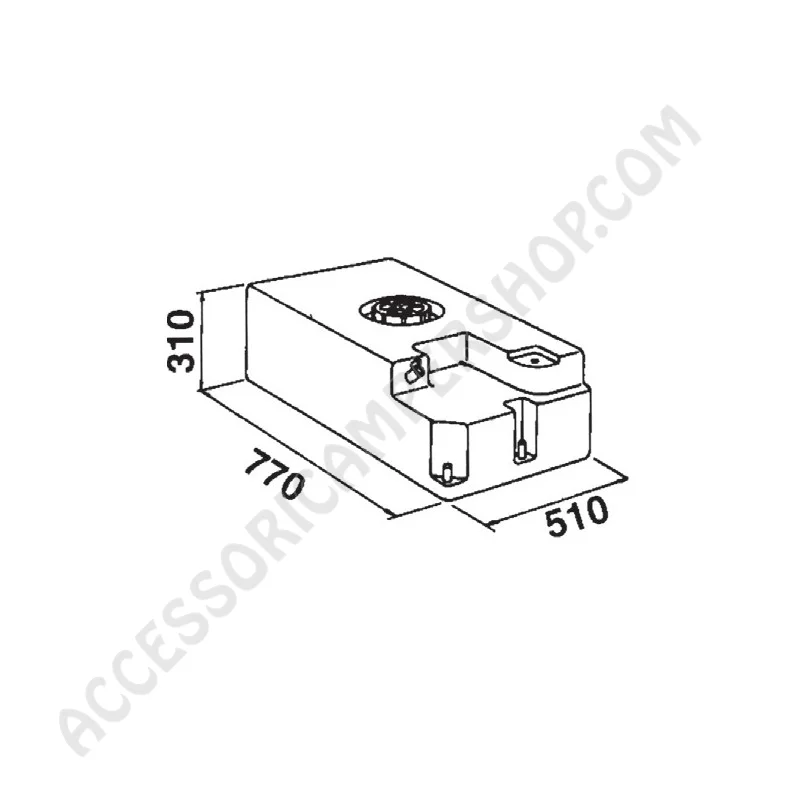 Serbatoio 110 LT per alimenti con attacco pompa | Accessoricampershop.com